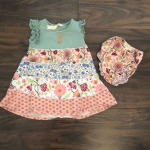 Matilda Jane 6-12 month dress and diaper cover
